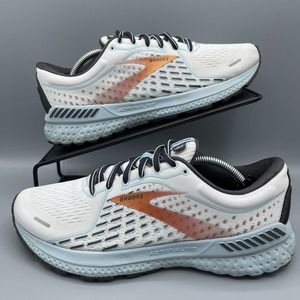 Brooks Womens Adrenaline GTS 21 White Running Shoes 1203291B193 Sneakers Size 9